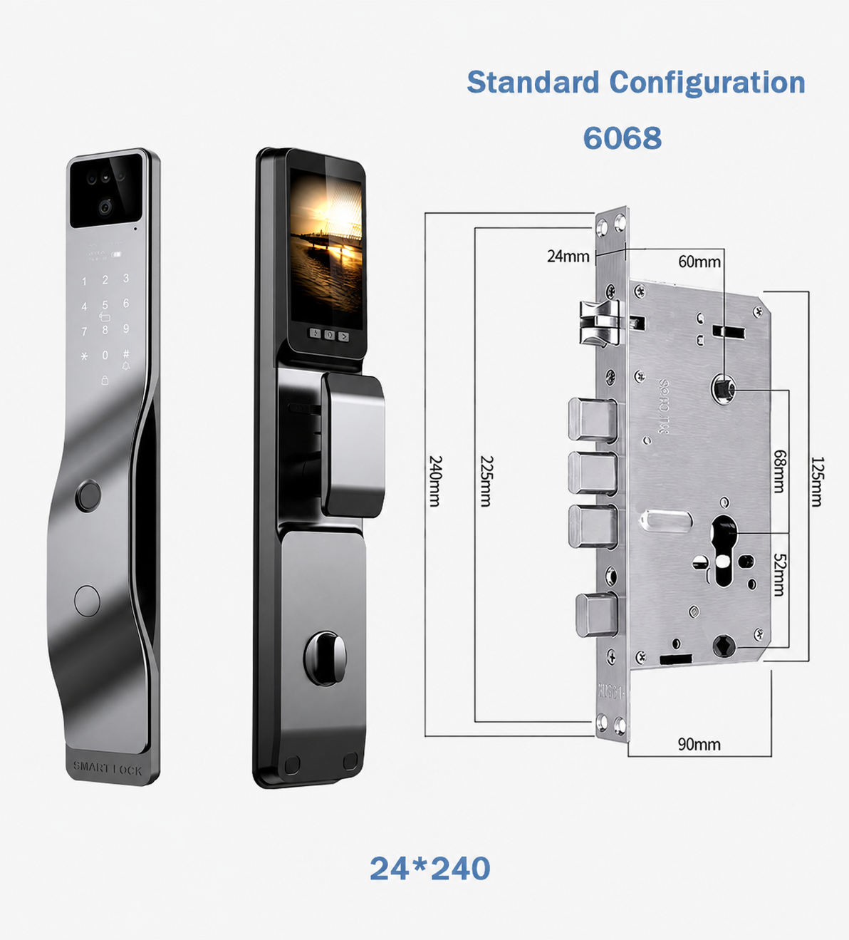 K06 Best Digital Keyless Wifi Code Front Door Lock For Home