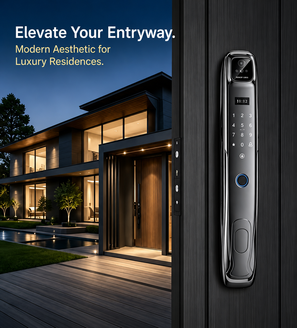 Manufacturer Wholesale Electronic Smart Door Lock With Camera