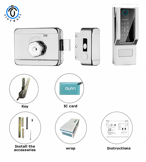Tuya App Keyless TTLock Smart Door Lock With Fingerprint For Office