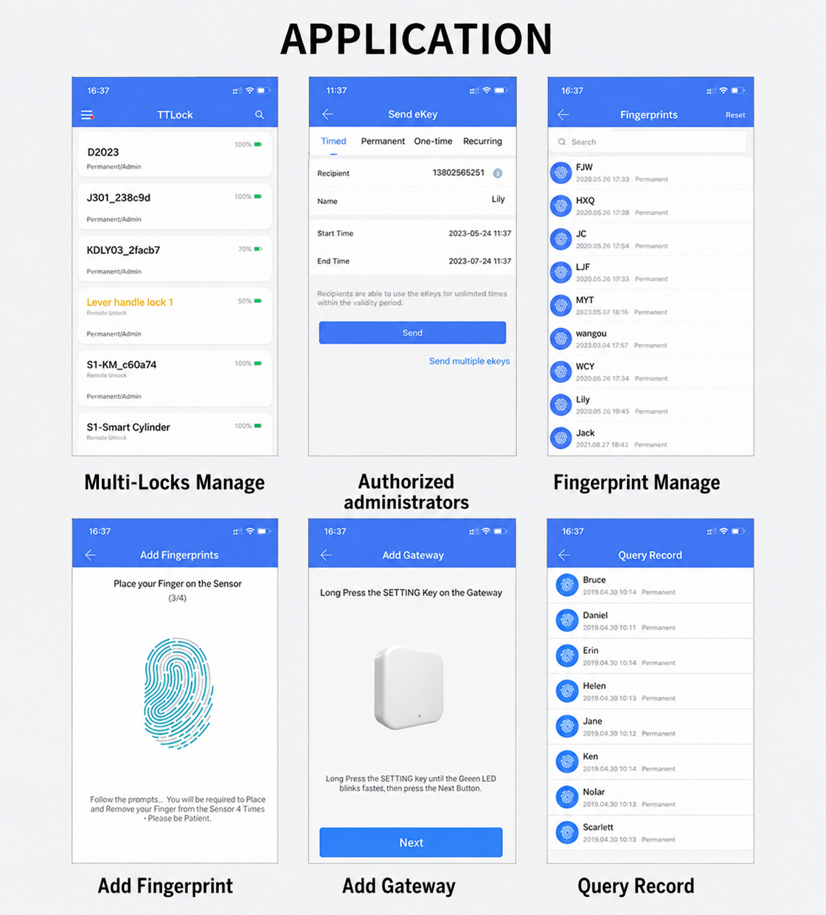 Commercial Building OEM/ODM WiFi Smart Lock Factory For Wooden Door