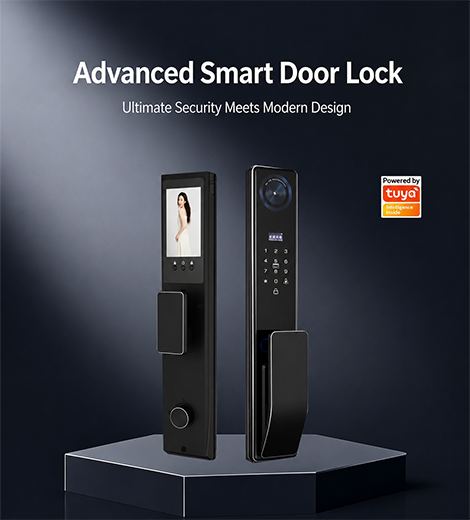 Fingerprint Electronic D Face Recognition TTLock Video Smart Door Lock With Camera
