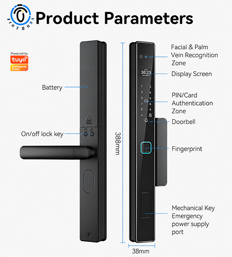 Manufacturer China Front Door TTLock Electronic Smart Lock