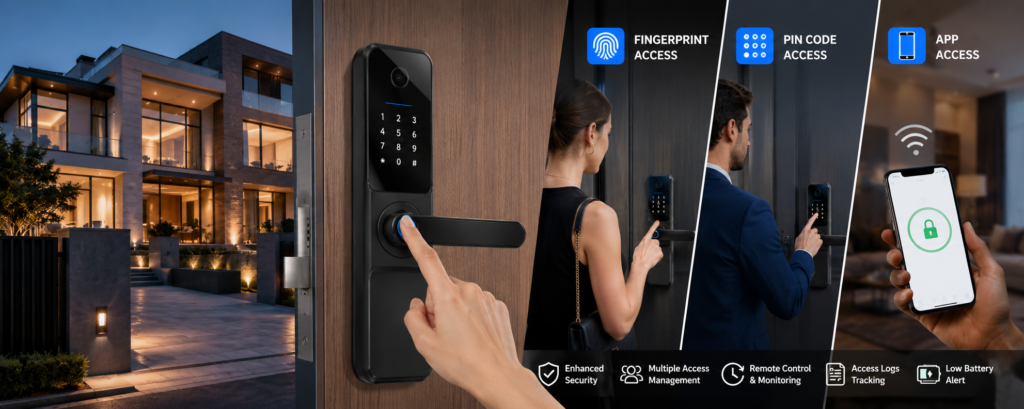 electronic fingerprint door lock