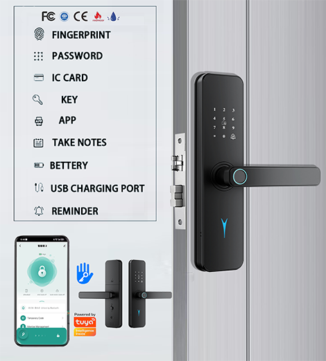 H07 Apartment Electronic Security Digital Door Lock For Front Door