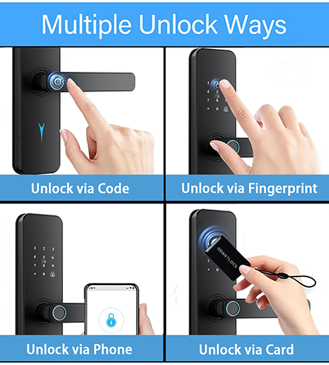 H07 Apartment Electronic Security Digital Door Lock For Front Door